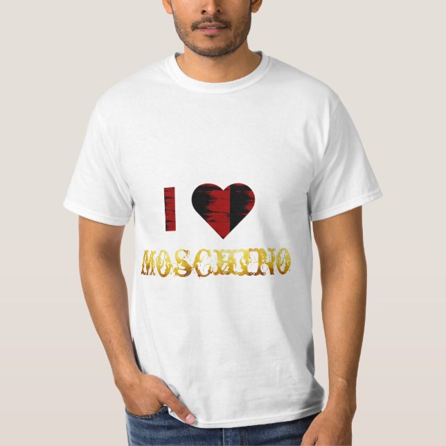 Moschino-lustiges T-Shirt  (Vorderseite)