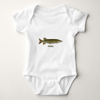Moschusartig (Muskellunge) Baby Strampler