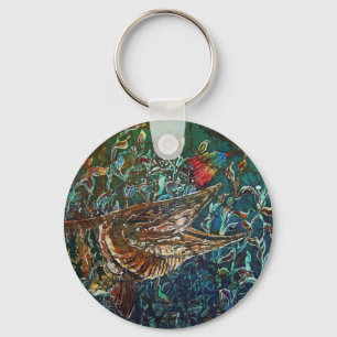 MOSCHUSARTIGES Bucktl eingefaßt Schlüsselanhänger