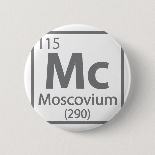 Moscovium - Russische wissenschaftliche Periodisch Button