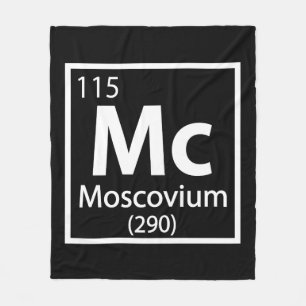 Moscovium - Russische wissenschaftliche Periodisch Fleecedecke