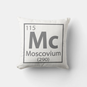 Moscovium - Russische wissenschaftliche Periodisch Kissen