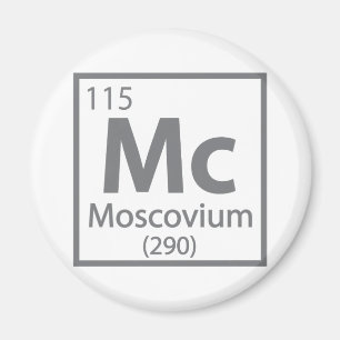 Moscovium - Russische wissenschaftliche Periodisch Magnet