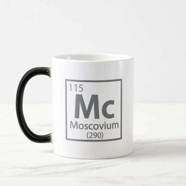 Moscovium - Russische wissenschaftliche Periodisch Verwandlungstasse (Links)
