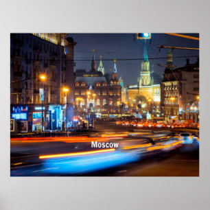 Moscow at Night Poster
