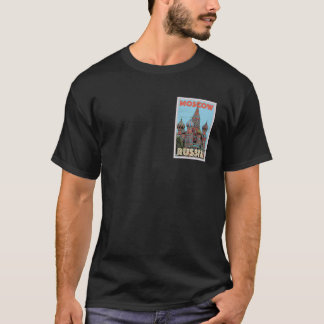 Moscow Russia Travel Poster T-Shirt