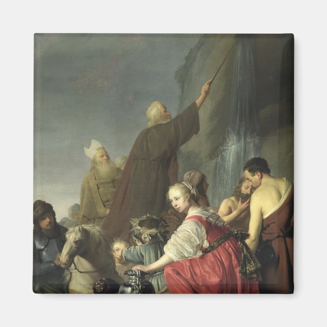 Mose Striking Wasser aus dem Felsen Magnet (Vorne)