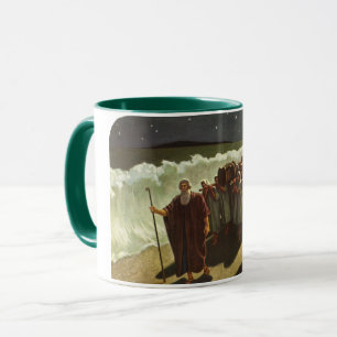 Mose überqueren das Rote Meer, Vintage Religion Tasse