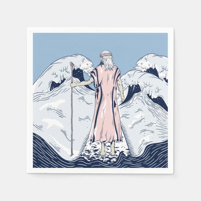 Mose und das Meer Serviette (Vorderseite)