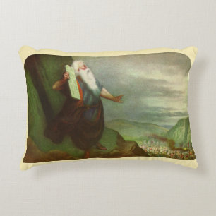 Mose und die zehn Gebote, Vintage Religion Dekokissen