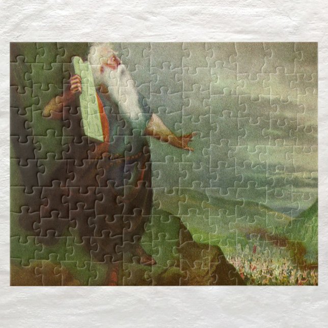 Mose und die zehn Gebote, Vintage Religion Puzzle (Von Creator hochgeladen)
