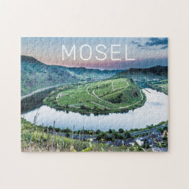Moselle Calmont Loop Bremm Sunset River Souvenir Puzzle