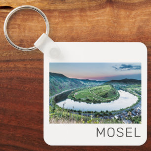 Moselle Calmont Loop Bremm Sunset River Souvenir Schlüsselanhänger