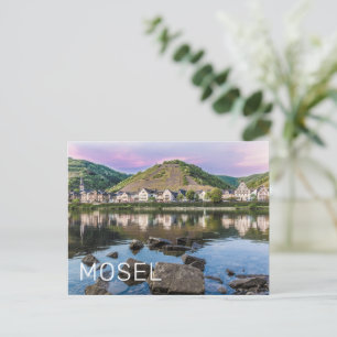 Moselle Ediger Eller Sunset River Cochem Souvenir Feiertagspostkarte