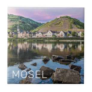 Moselle Ediger Eller Sunset River Cochem Souvenir Fliese