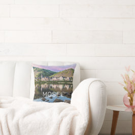 Moselle Ediger Eller Sunset River Cochem Souvenir Kissen