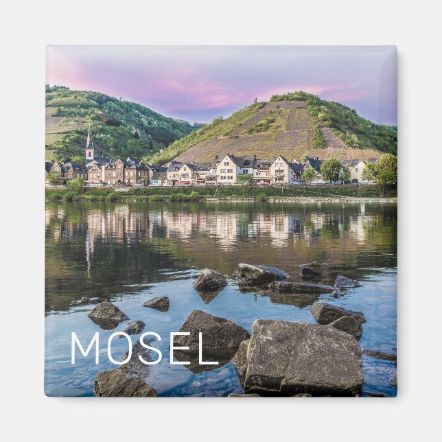 Moselle Ediger Eller Sunset River Cochem Souvenir Magnet (Vorne)