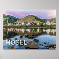 Moselle Ediger Eller Sunset River Cochem Souvenir