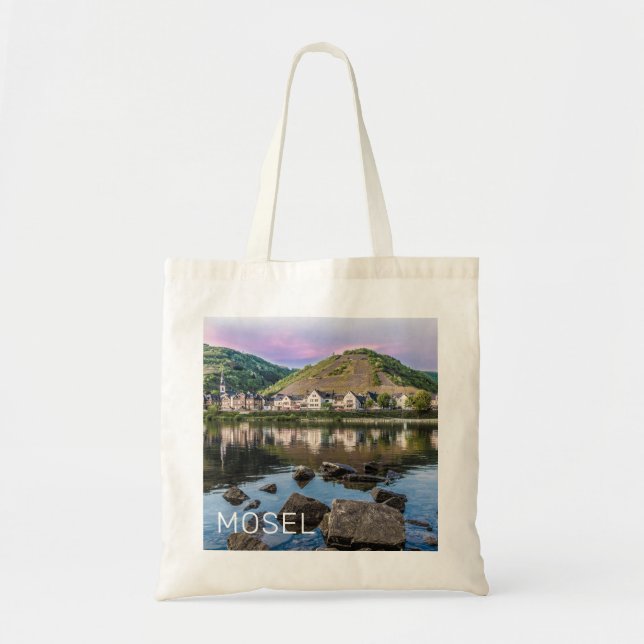 Moselle Ediger Eller Sunset River Cochem Souvenir Tragetasche (Vorne)
