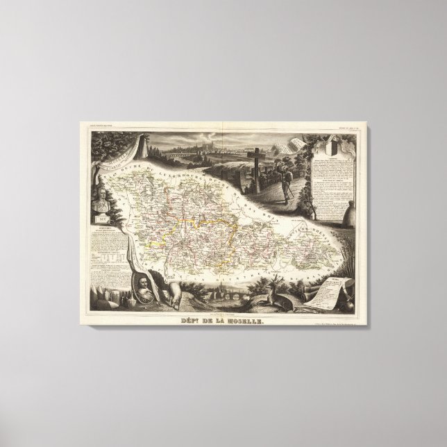 Moselle Leinwanddruck (Vorderseite)
