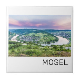 Moselle Loop Sunset Kroev Panorama Deutschland Fliese