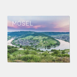 Moselle Loop Sunset Kroev Panorama Deutschland Fußmatte