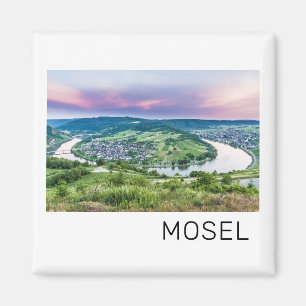 Moselle Loop Sunset Kroev Panorama Deutschland Magnet