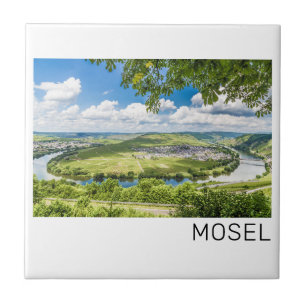 Moselle Loop Trittenheim Panorama Deutschland Souv Fliese
