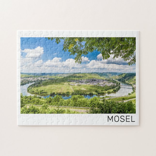 Moselle Loop Trittenheim Panorama Deutschland Souv Puzzle (Horizontal)