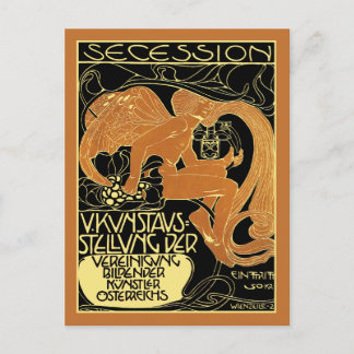 Moser Art Postcard: Ausstellung zur Secession in W Postkarte