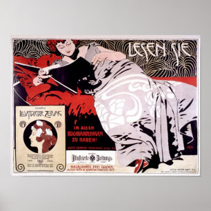 Moser Kolo 1900 Vintage französische Werbung Poster