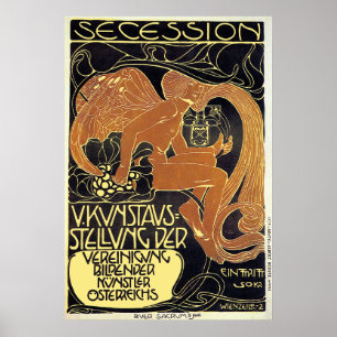 Moser Plakat:  Wien-Sezessions-Kunstausstellung Poster