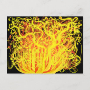 Moses Brennender Busch Feuer Christliche Prophetis Postkarte