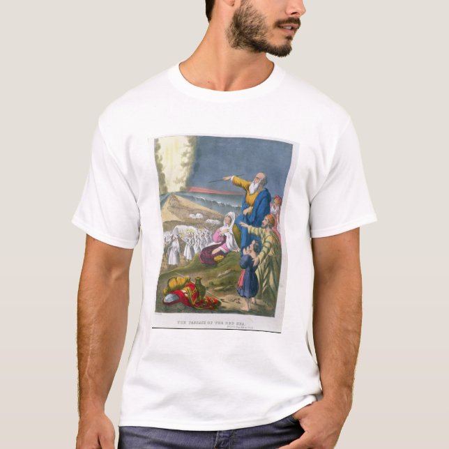 Moses, der das Rote Meer, von einer Bibel vorbei T-Shirt (Vorderseite)