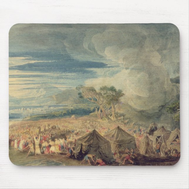 Moses, der das Wasser des Roten Meers teilt Mousepad (Vorne)