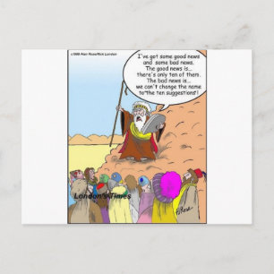 Moses & Die Zehn Vorschläge Lustige Geschenke & T- Postkarte