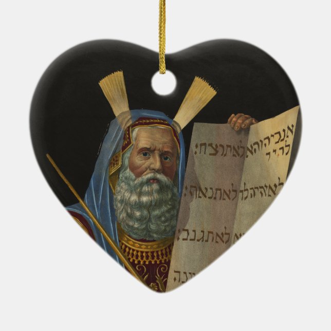 Moses durch Henry Schile 1874 Keramikornament (Hinten)