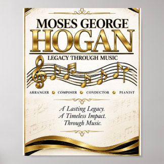 Moses George Hogan Legacy Through Music Tribut Poster
