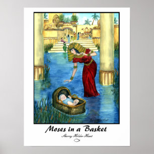Moses in a Basket Print - Customized Poster