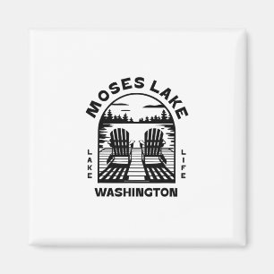 Moses Lake Washington Outdoors Vintage 1 Magnet