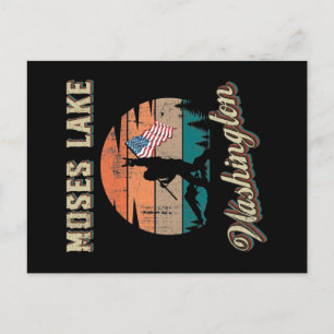 Moses Lake Washington Postkarte