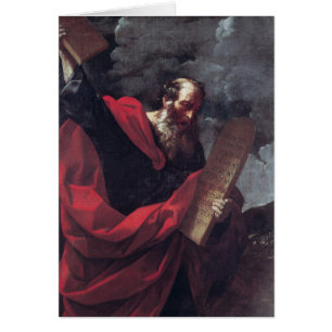 Moses mit den Tabletten des Gesetzes