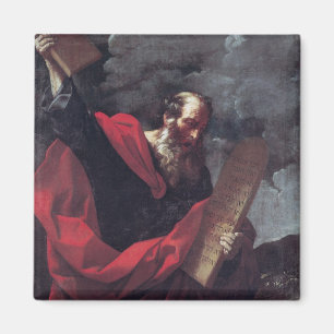 Moses mit den Tabletten des Gesetzes Magnet