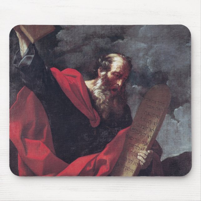 Moses mit den Tabletten des Gesetzes Mousepad (Vorne)