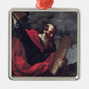 Moses mit den Tabletten des Gesetzes Ornament Aus Metall