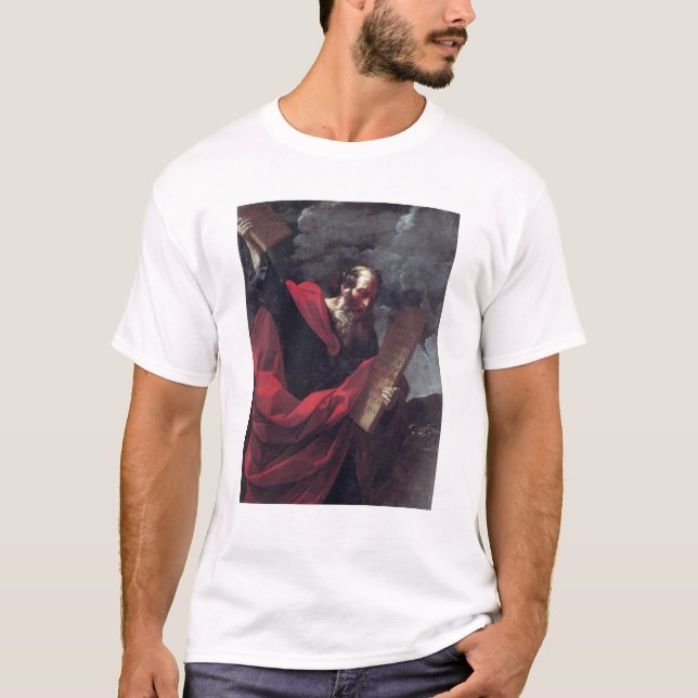 Moses mit den Tabletten des Gesetzes T-Shirt (Vorderseite)
