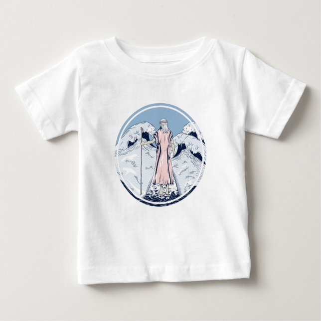 Moses parting the red sea baby t-shirt (Vorderseite)