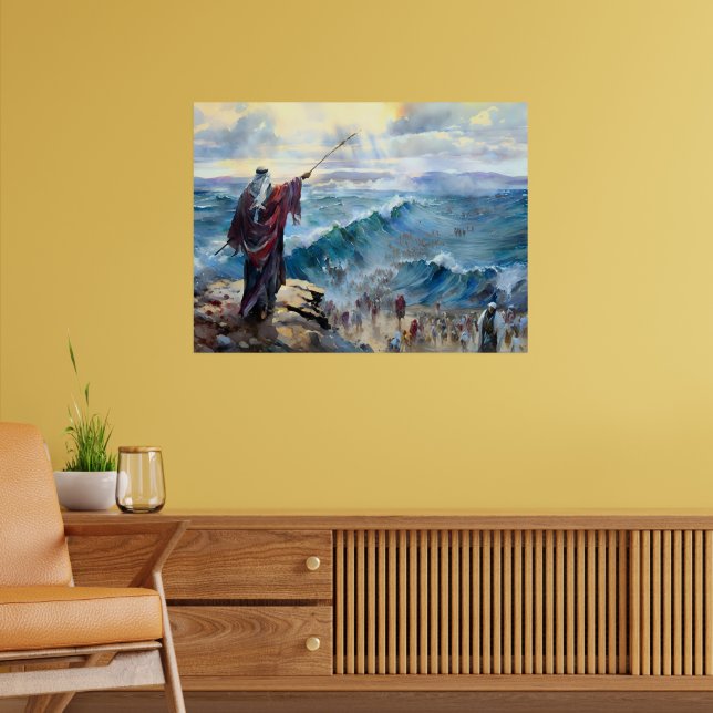 Moses Parting the Red Sea Poster (Wohnzimmer 2)