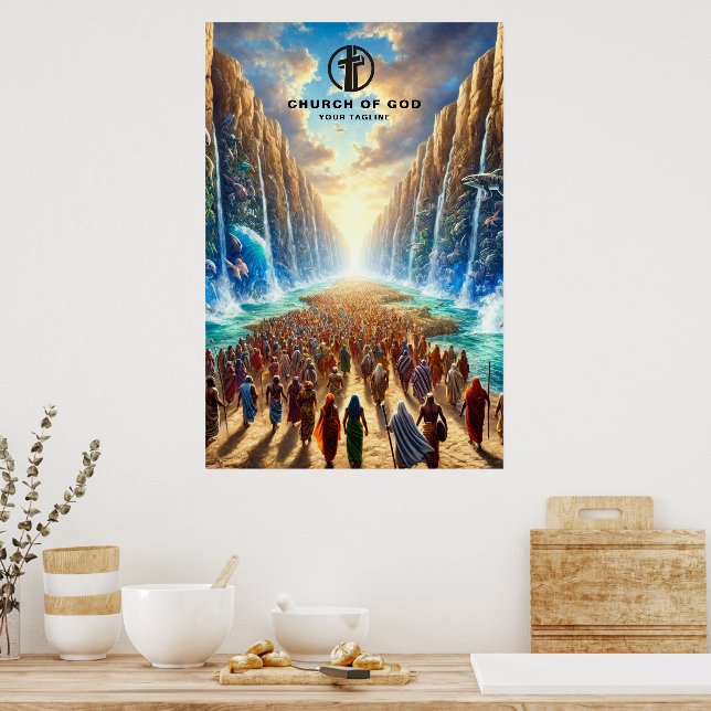 Moses Parting the Red Sea Poster (Küche)