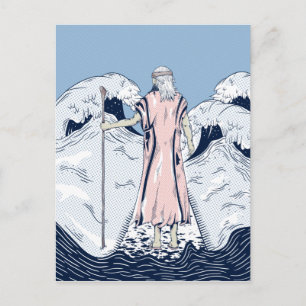 Moses Parting the Red Sea Postkarte